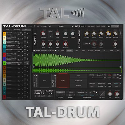 Togu Audio Line - TAL-Drum 1.0.0 VSTi, VSTi 3, AAX (x64) [En]